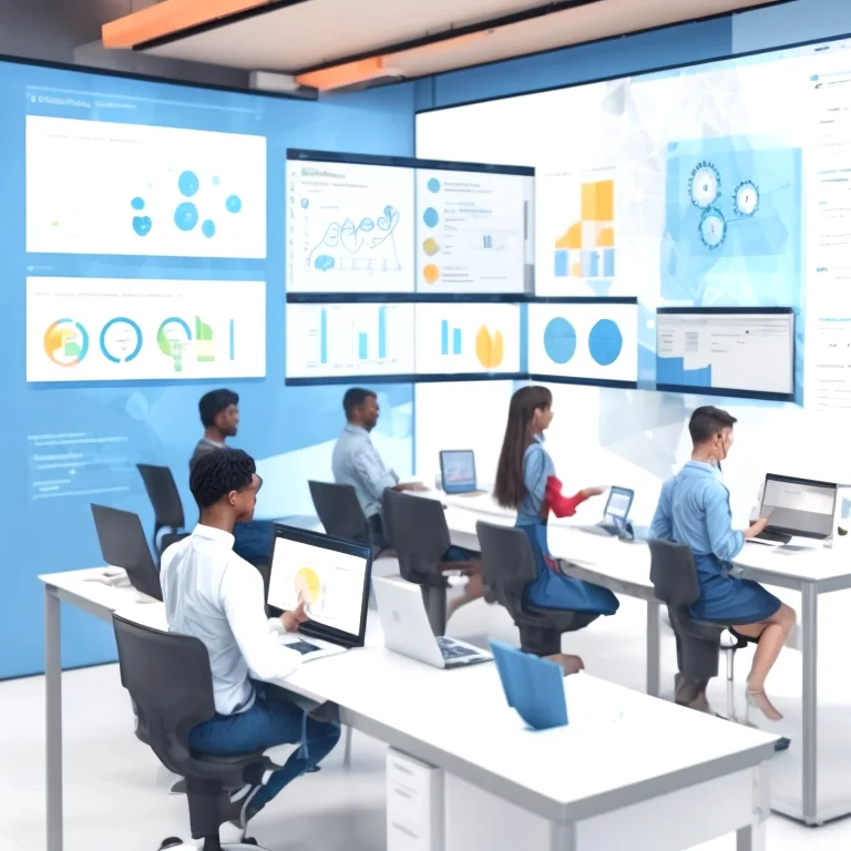 Futuristic AI concept image